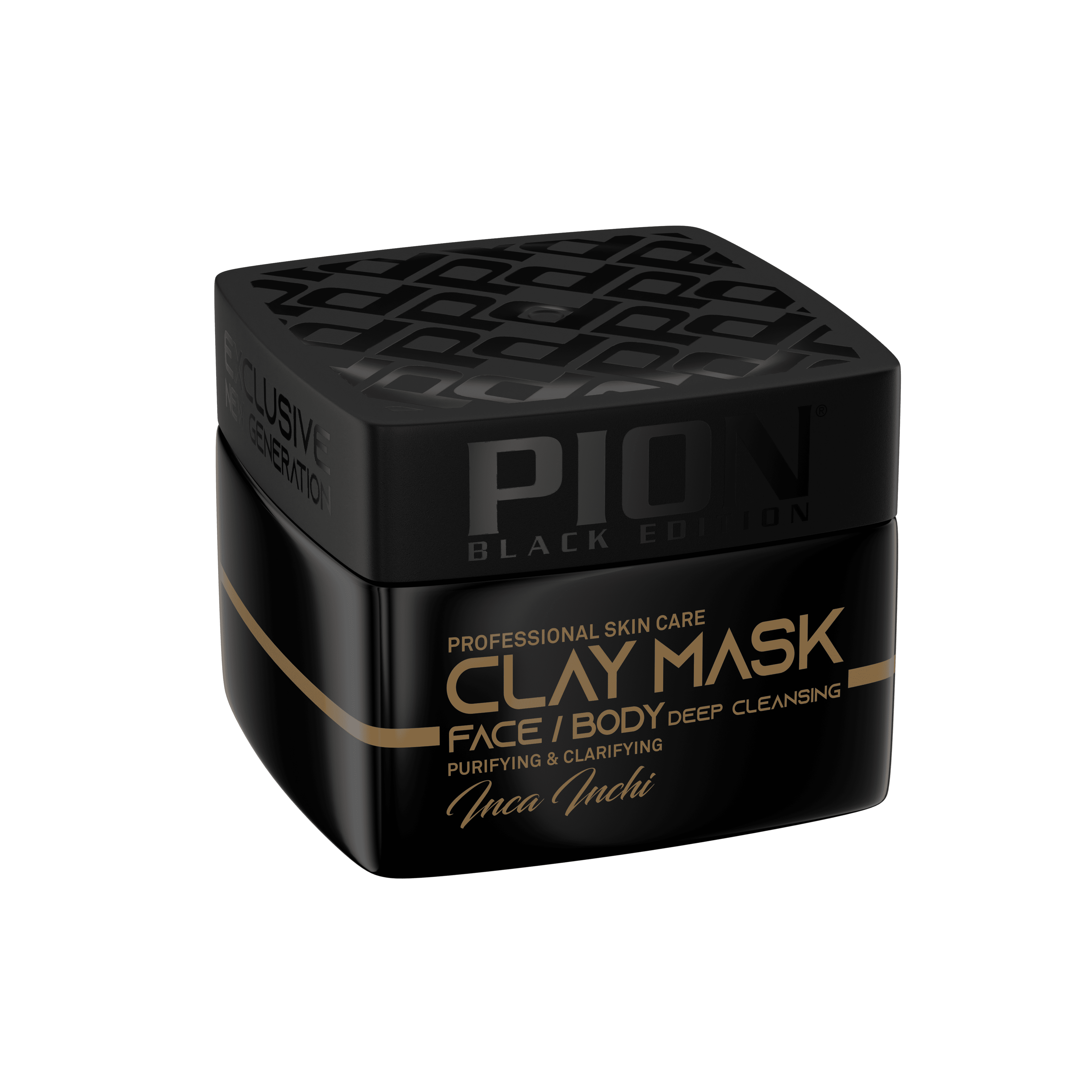 Pion Clay Mask Face Body Inca Inchi 350ml - PION BLACK EDITION