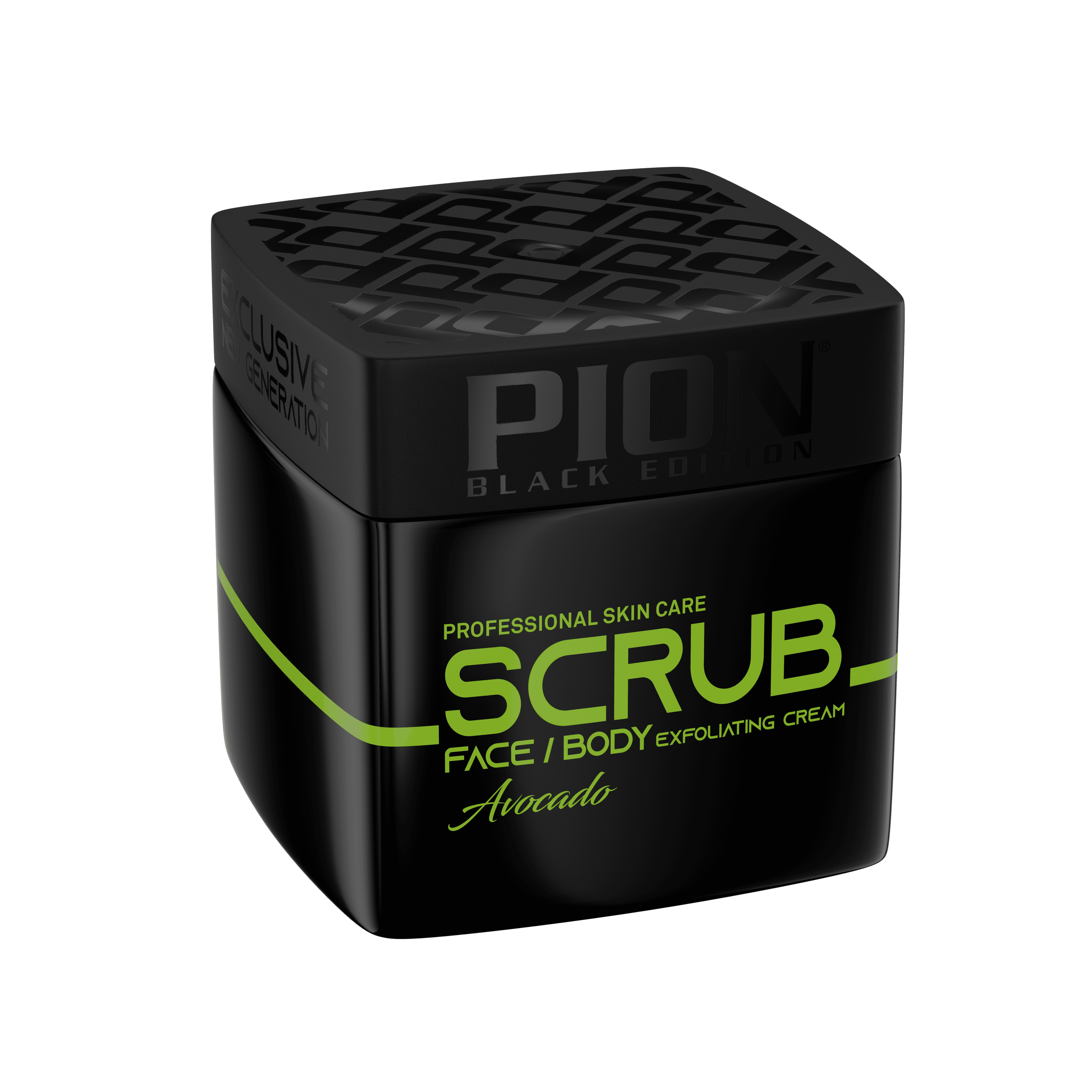 Pion Scrub Face & Body Avocado 340 ml - PION BLACK EDITION